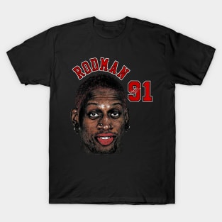 Dennis Rodman Bulls 91 T-Shirt